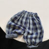 Baby Kid Unisex Checked Pants Wholesale 220701235