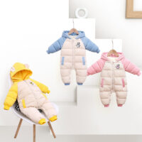 Baby Kid Unisex Color-blocking Animals Cartoon Print Jumpsuits Wholesale 221107292