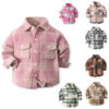 Baby Kid Unisex Color-blocking Checked Tops Wholesale 221216613
