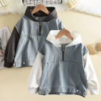 Baby Kid Unisex Color-blocking Hoodies Swearshirts Wholesale 230103478