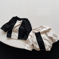 Baby Kid Unisex Color-blocking Tops Wholesale 220909448
