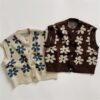 Baby Kid Unisex Flower Vests Waistcoats Knitwear Wholesale 22112152