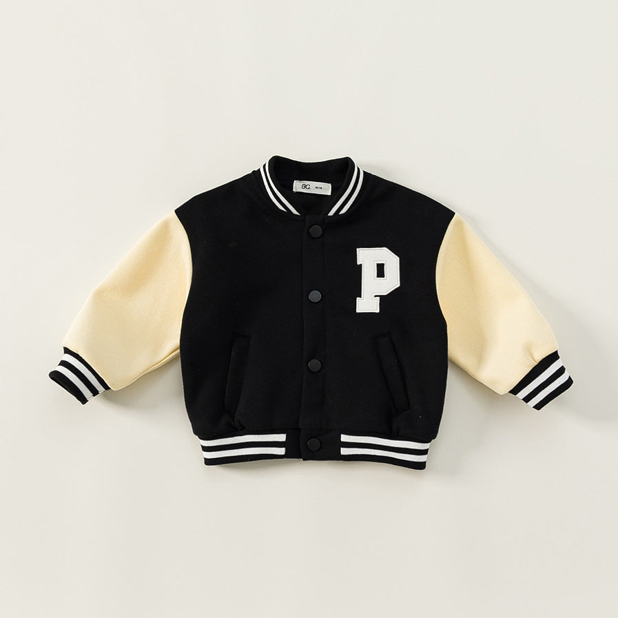 Baby Kid Unisex Letters Color-blocking Jackets Outwears Wholesale 220922329