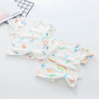 Baby Kid Unisex Letters Fruit Dinosaur Rainbow Animals Cartoon Print T-Shirts Wholesale 220510270