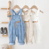 Baby Kid Unisex Rainbow Embroidered Jumpsuits Wholesale 220817283