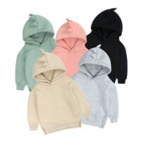 Baby Kid Unisex Solid Color Cartoon Hoodies&Swearshirts Wholesale 220114420