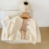 Baby Kid Unisex Solid Color Crochet Cardigan Wholesale 221202659