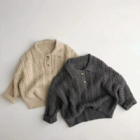 Baby Kid Unisex Solid Color Crochet Sweaters Wholesale 220914329