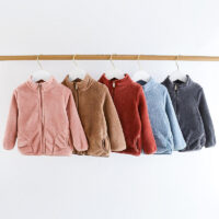 Baby Kid Unisex Solid Color Jackets Outwears Wholesale 06098414