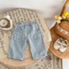 Baby Kid Unisex Solid Color Jeans Wholesale 230828276