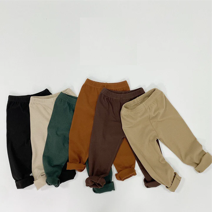 Baby Kid Unisex Solid Color Pants Leggings Wholesale 220927252