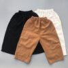 Baby Kid Unisex Solid Color Pants Wholesale 22091427