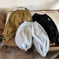 Baby Kid Unisex Solid Color Pants Wholesale 230213382