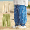 Baby Kid Unisex Solid Color Print Pants Wholesale 23041198
