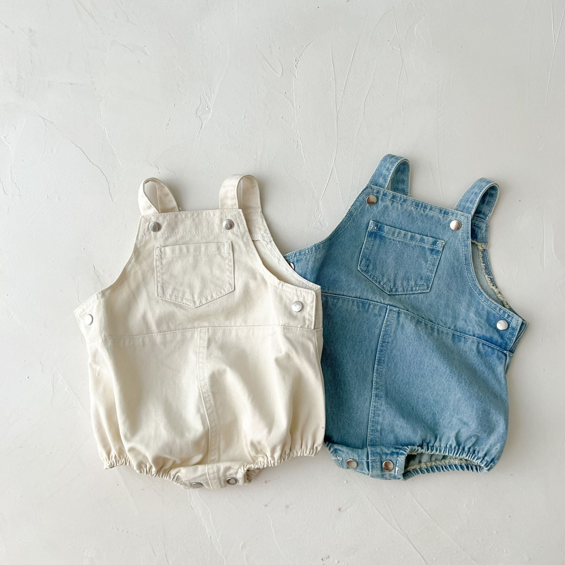 Baby Kid Unisex Solid Color Rompers Wholesale 22041898