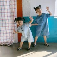 Baby Kid Unisex Solid Color Rompers Wholesale 22061333