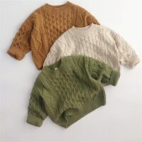 Baby Kid Unisex Solid Color Sweaters Wholesale 220914455
