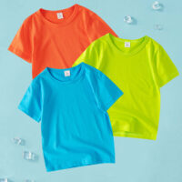 Baby Kid Unisex Solid Color T-Shirts Wholesale 220422446