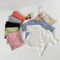 Baby Kid Unisex Solid Color T-Shirts Wholesale 220505224