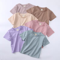 Baby Kid Unisex Solid Color T-Shirts Wholesale 230413438