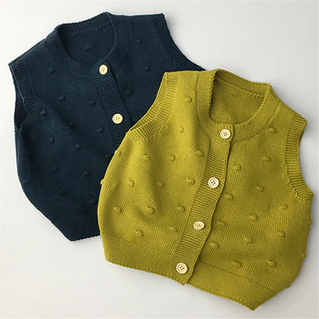 Baby Kid Unisex Solid Color Vests Waistcoats Wholesale 22112132