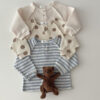 Baby Kid Unisex Striped Polka dots Tops Wholesale 220902328