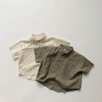Baby Kid Unisex Striped Shirts Wholesale 220505533