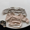 Baby Kid Unisex Striped Tops Wholesale 220909373
