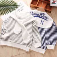 Baby Kid Unisex Striped Tops Wholesale 23021660