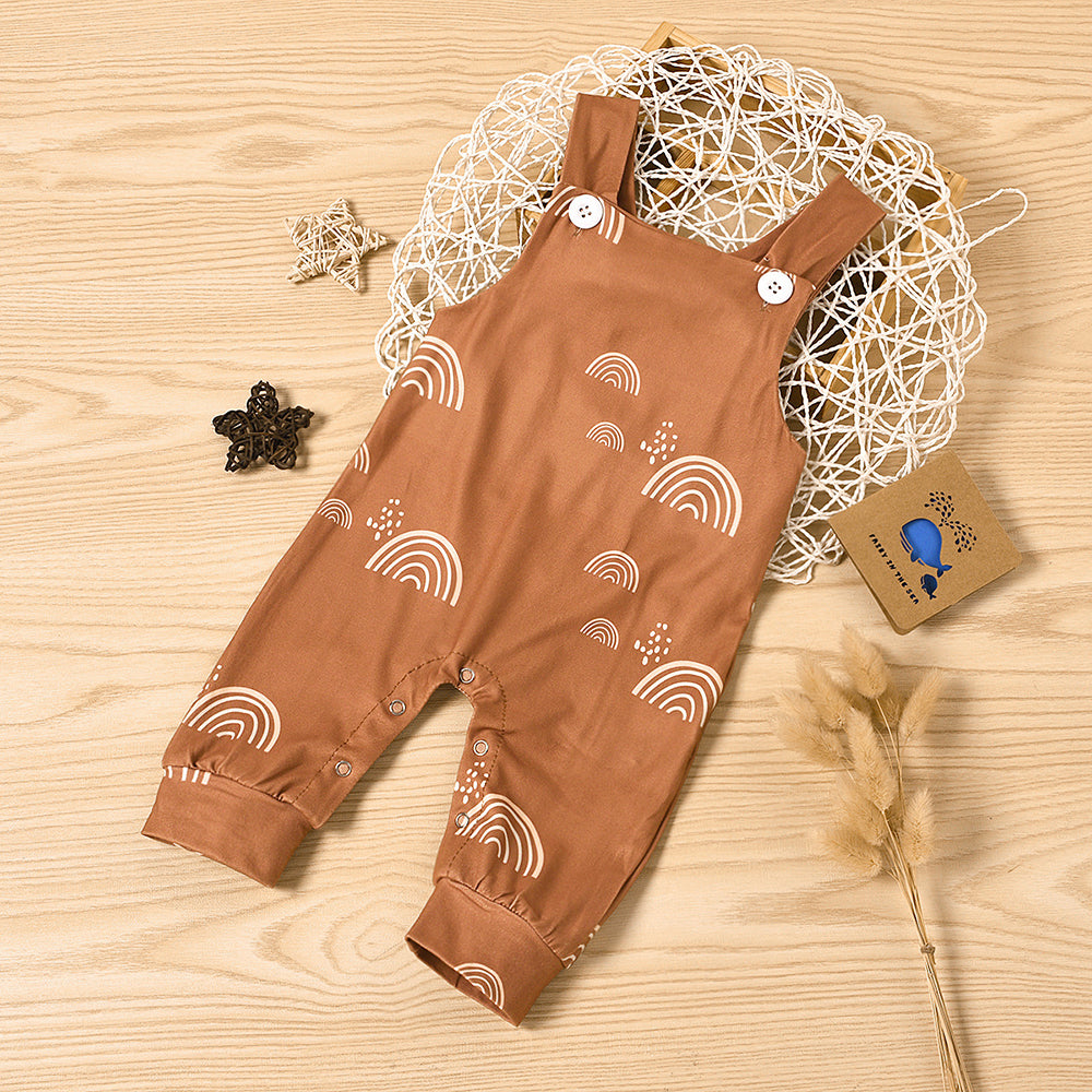 Baby Tank Jumpsuit With Rainbow Print Wholesale 10572407