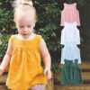 Baby Toddler Muslin Plain Tank Top Wholesale 884358
