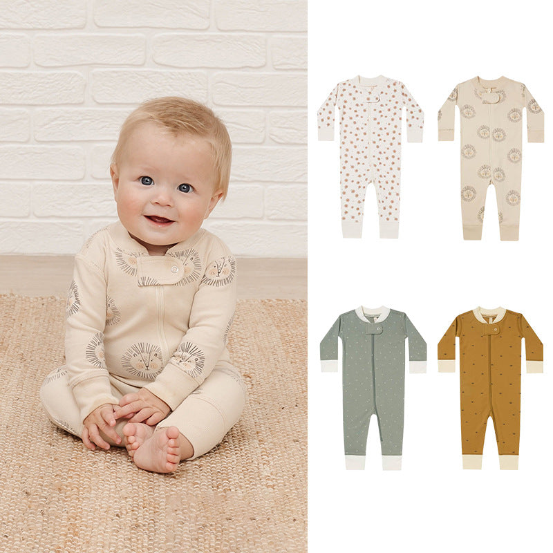 Baby Unisex Animals Cartoon Print Jumpsuits Wholesale 230303148