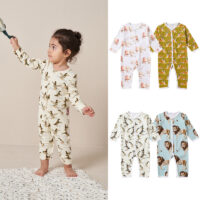 Baby Unisex Animals Print Jumpsuits Wholesale 230303171