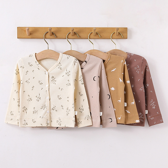 Baby Unisex Flower Dinosaur Print Jackets Outwears Wholesale 230303169