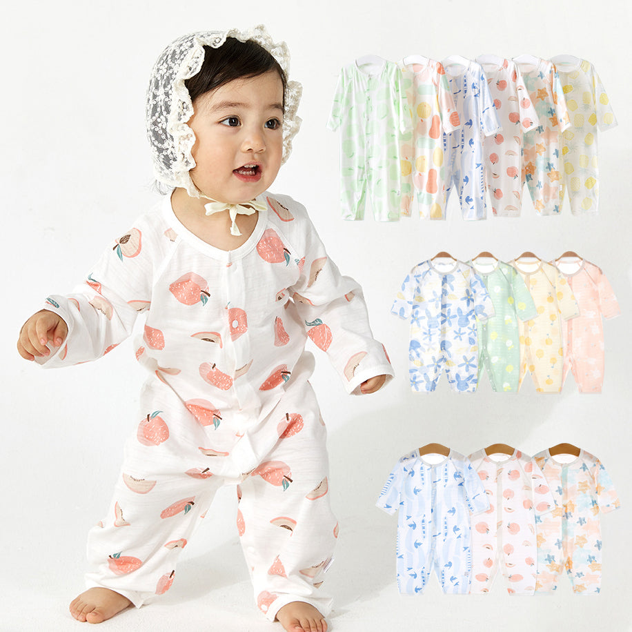 Baby Unisex Fruit Cartoon Print Jumpsuits Wholesale 22051621
