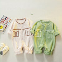 Baby Unisex Letters Crochet Knitwear Jumpsuits Wholesale 22081908