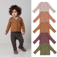 Baby Unisex Solid Color Jackets Outwears Wholesale 230303157
