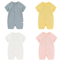 Baby Unisex Solid Color Jumpsuits Sleepwears Wholesale 230323535