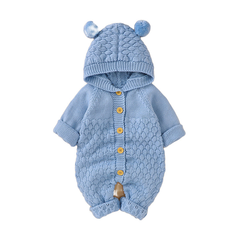 Baby Unisex Solid Color Jumpsuits Wholesale 22091463