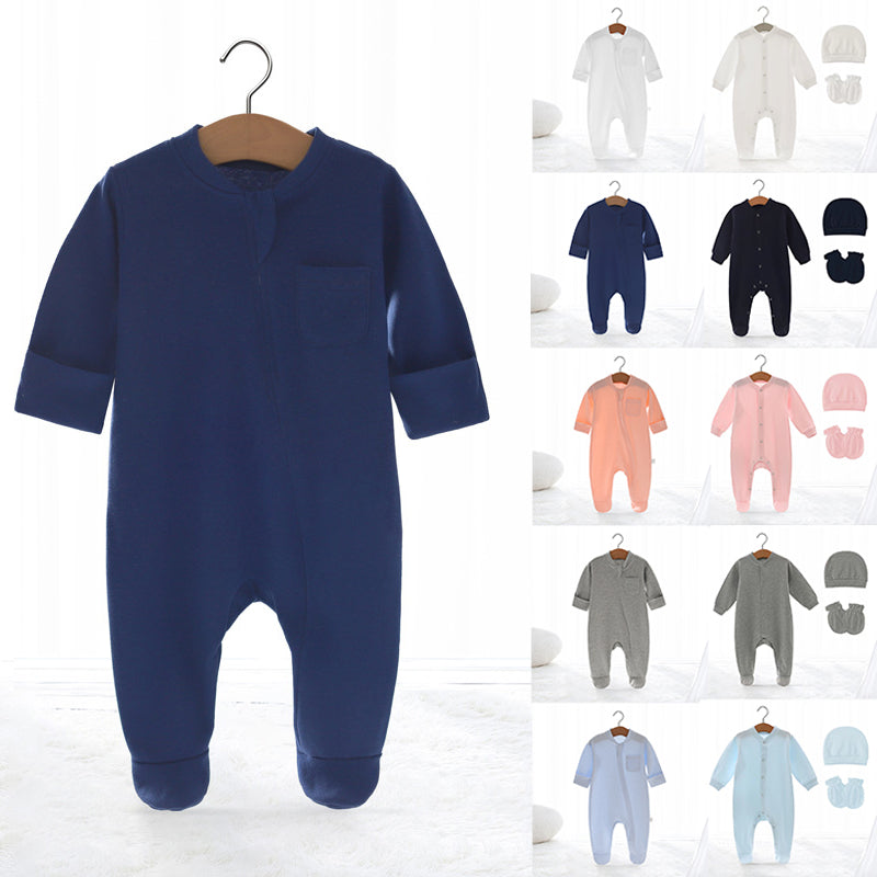 Baby Unisex Solid Color Jumpsuits Wholesale 230114416