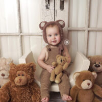 Baby Unisex Solid Color Knitwear Jumpsuits Wholesale 22092901