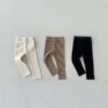 Baby Unisex Solid Color Muslin&Ribbed Pants Leggings Wholesale 23020831