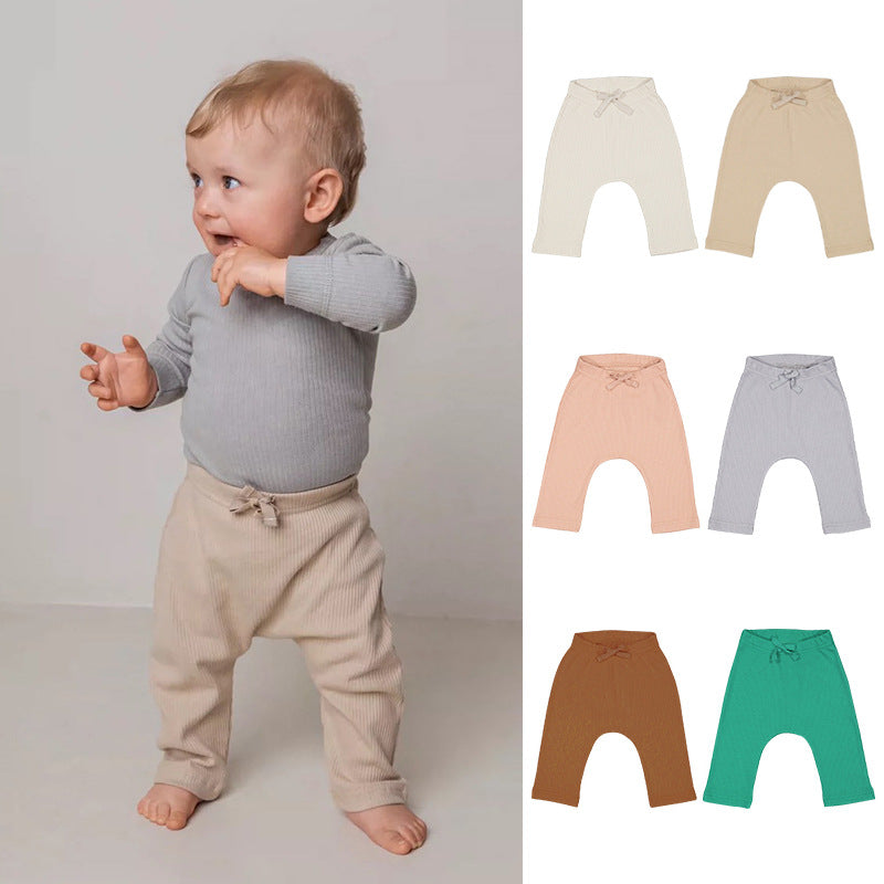 Baby Unisex Solid Color Pants Wholesale 230303155