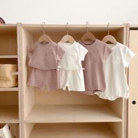 Baby Unisex Solid Color Tops Wholesale 230321185