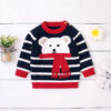 Baby Unisex Striped Animals Cartoon Crochet Sweaters Wholesale 22122916