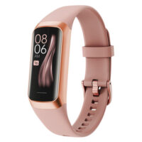 C60 Boys Girls Smart Watch 1.1-inch Amoled High-definition Screen Body Temperature Heart Rate Sleep Monitor Children Sports Bracelet pink