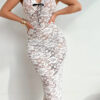 Erotic Lingerie Sexy Fashion Lace Cut-Out Sleepwear See-Through Sleeveless Nightgown