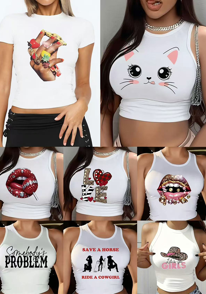 Fitted Camisole Cropped Women's Strappy Sports Top