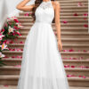 Halter Neck Formal Party Dress Evening/Wedding/Birthday Princess Gown