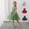 Kid Big Kid Girls Solid Color Dressy Princess Dresses Wholesale 23080329